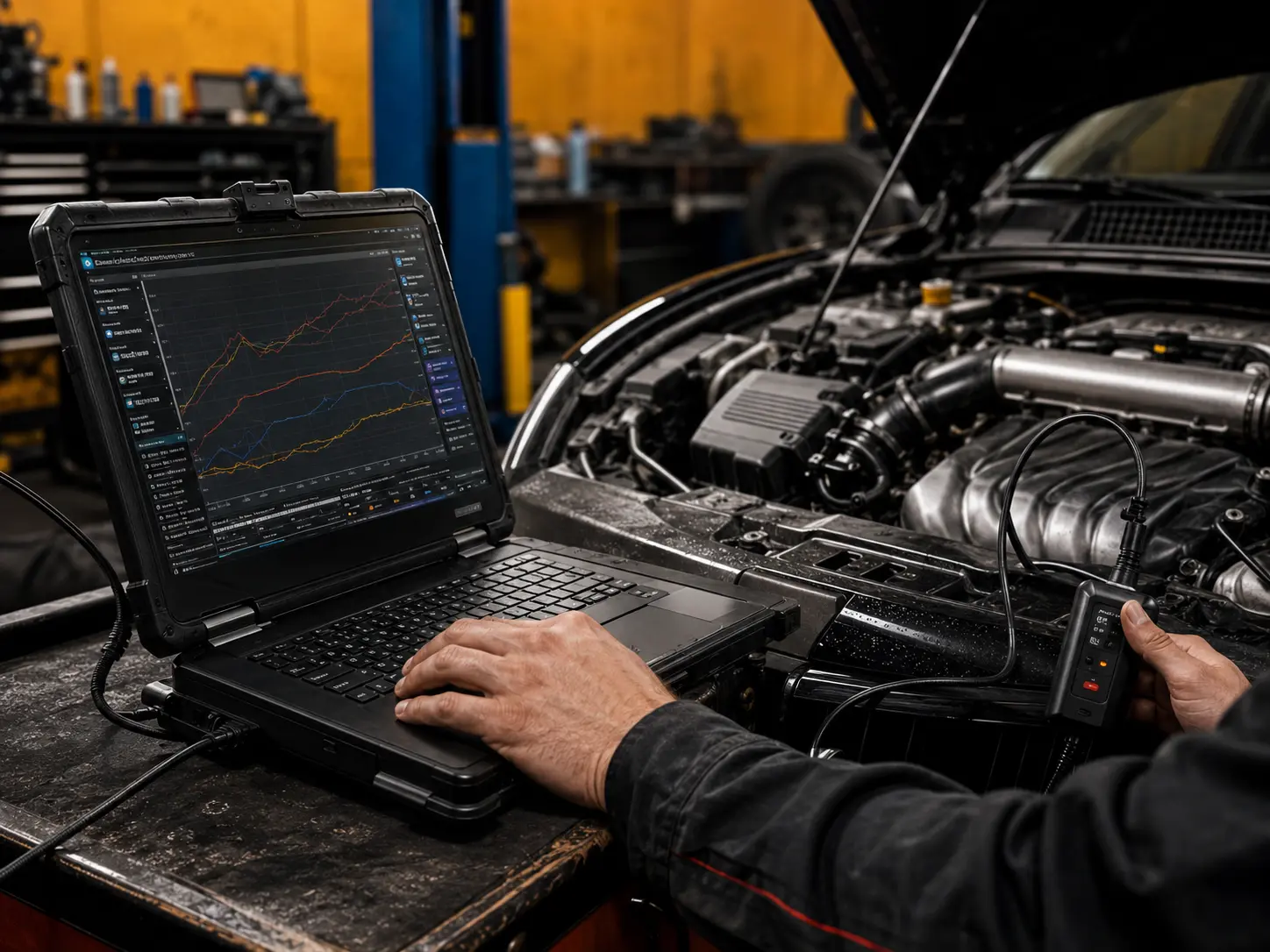 Комплексная компьютерная диагностика автомобиля в студии JECARS
